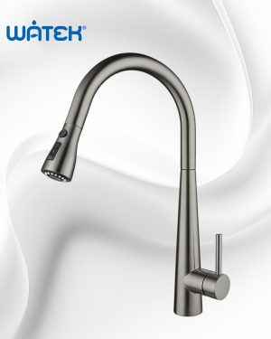BỘ VÒI TRỘN NHÀ BẾP CAO CẤP WATEK CÓ ĐẦU VÒI RÚT, MODEL WT-8232GG