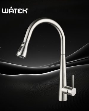 BỘ VÒI TRỘN NHÀ BẾP CAO CẤP WATEK CÓ ĐẦU VÒI RÚT, MODEL WT-8232