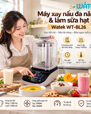 MÁY XAY NẤU ĐA NĂNG & LÀM SỮA HẠT WATEK WT-BL26